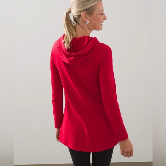 Cute 💕💘 Chico’s beaded red hoodie top large / size 3 - Picture 5 of 5